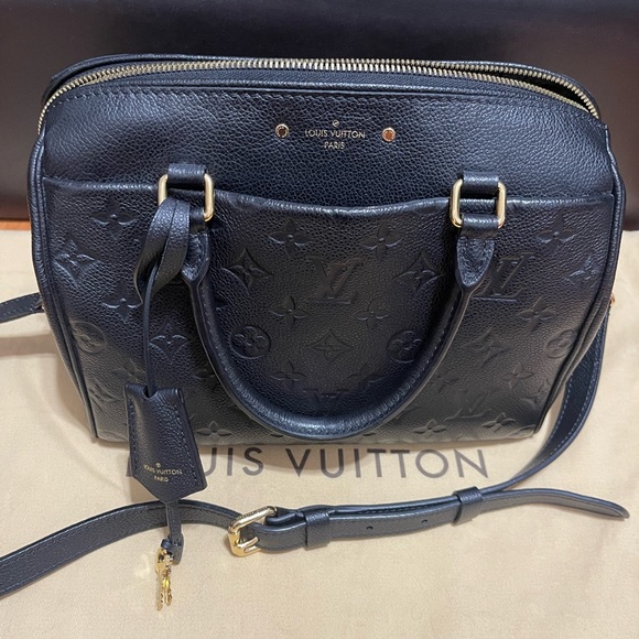 Louis Vuitton Empreinte Speedy Bandouliere 30 NM Black. - Picture 2 of 10